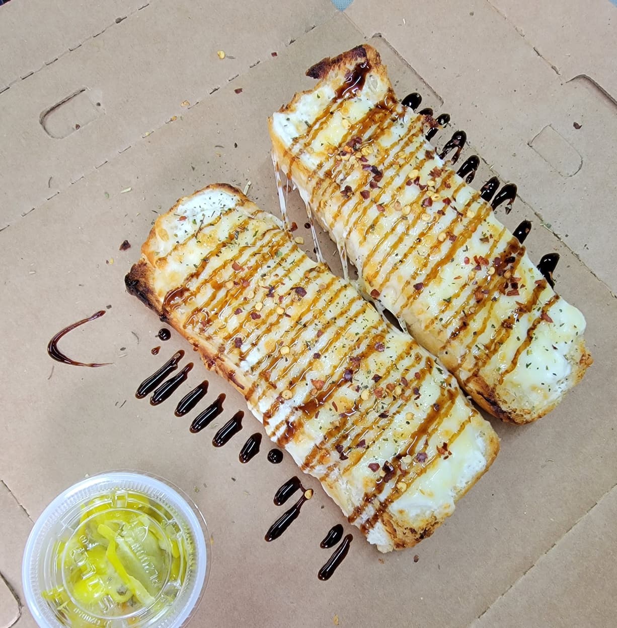 Goat Cheese Garlic Bread (2 halves)